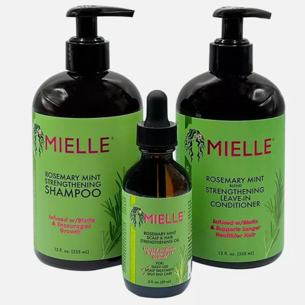 3 PACK ROSEMARY MINT SHAMPOO, LEAVE IN CONDITIONER, AND GROWTH OIL