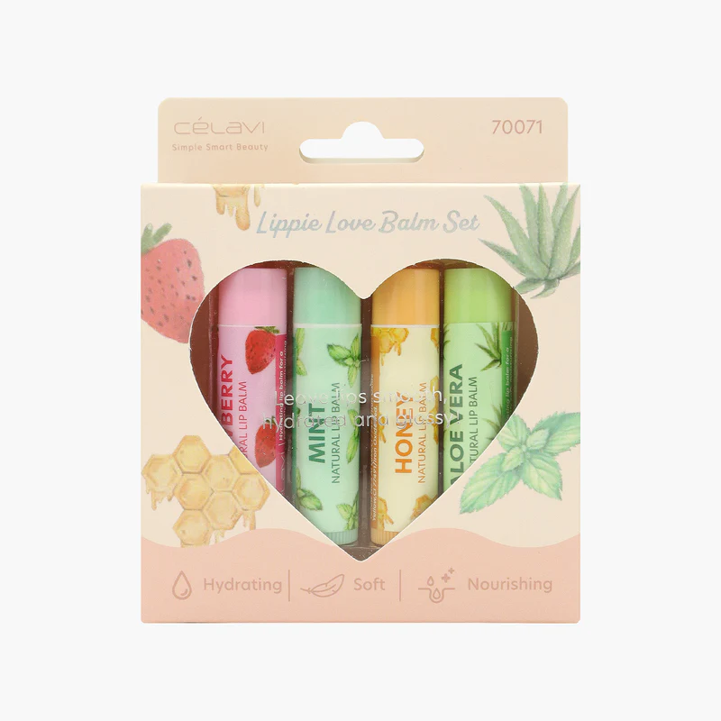 Celavi 4PC Lip Balm Set 70071