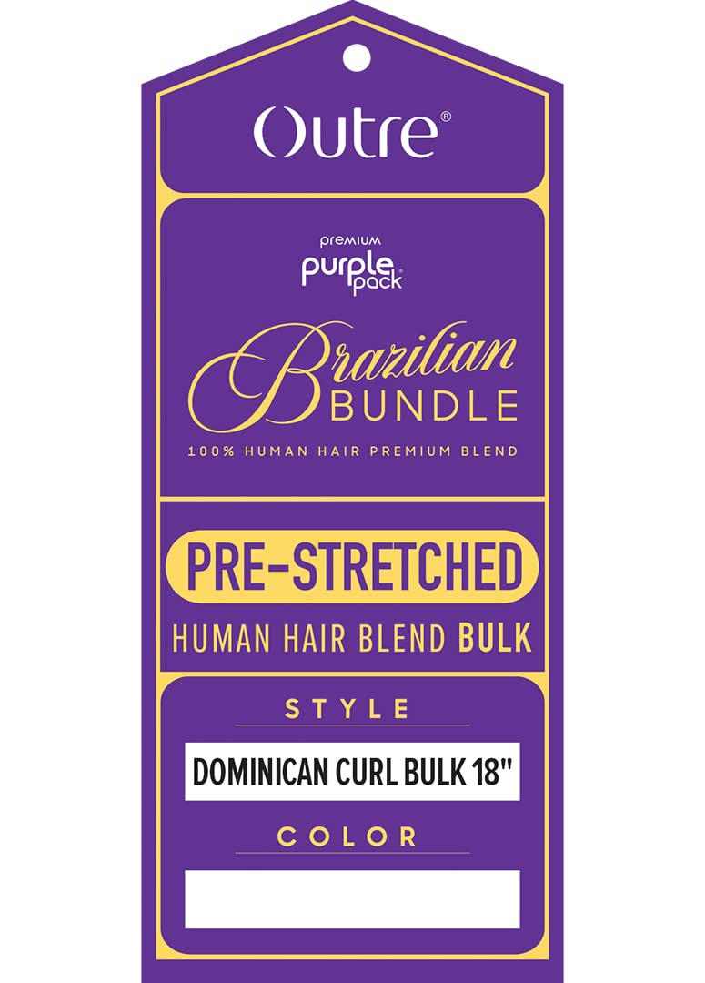 Purple Pack Brazilian Bundle Dominican Curl 18"