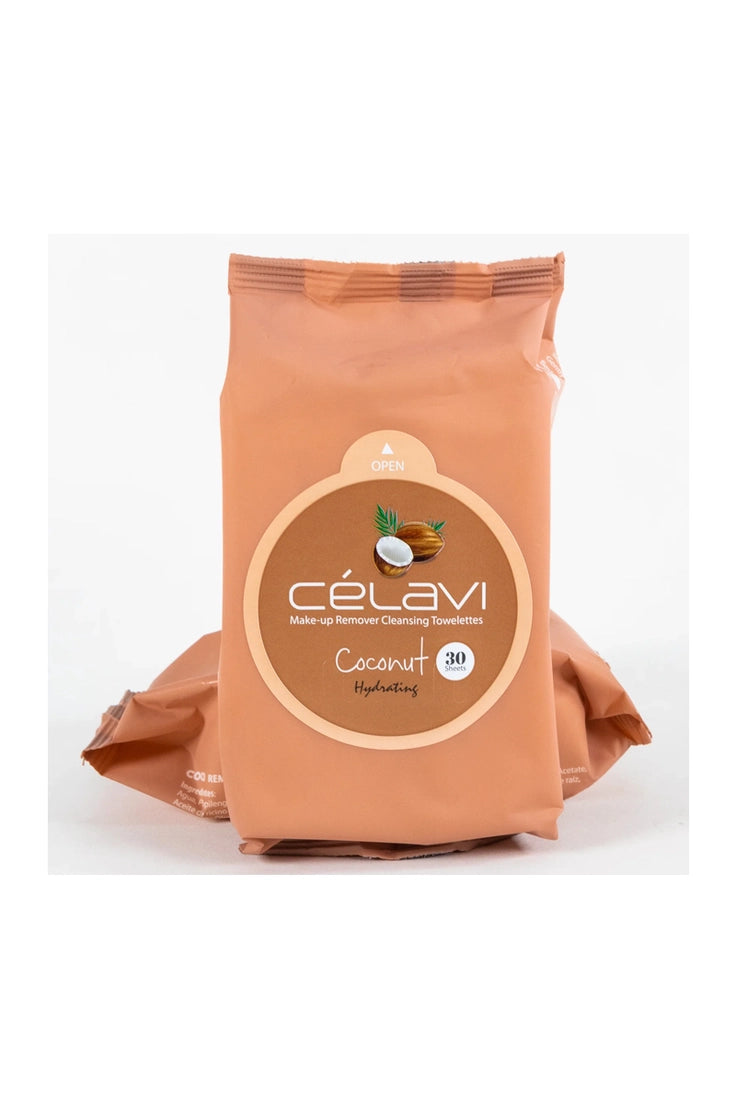 Celavi Make-Up Remover Cleansing Towelettes Coconut MT015