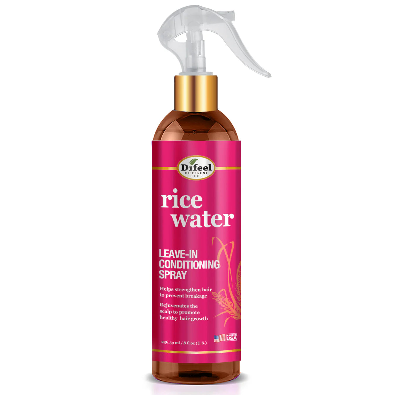 Difeel Rice Water Leave In Conditioning Spray 8 oz