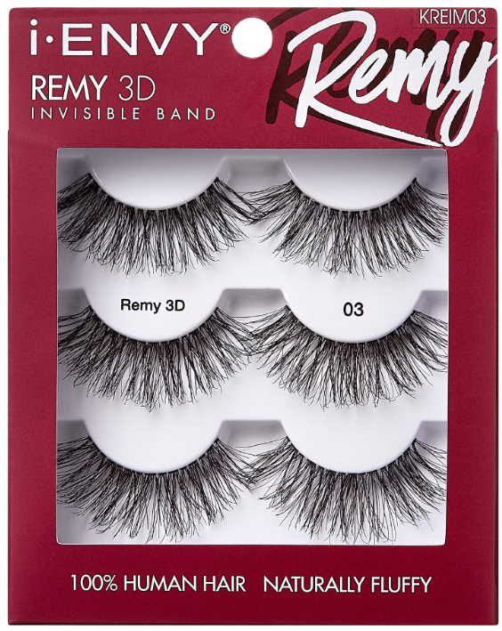 Kiss i-Envy Remy 3D Invisible Band Lashes 3 Pack