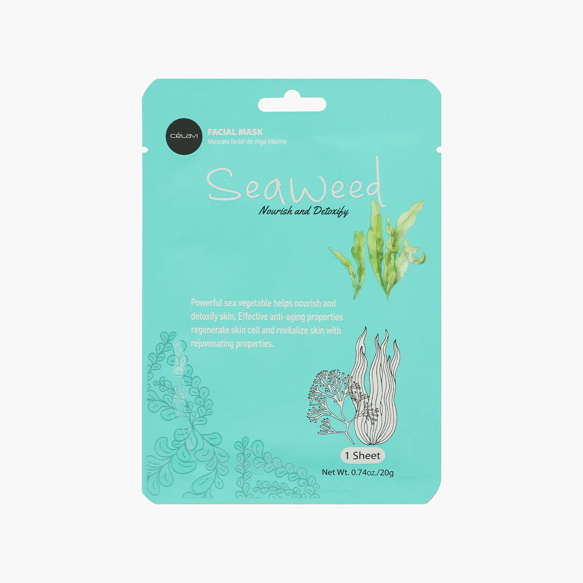 CELAVI SEAWEED FACIAL MASK single MK018