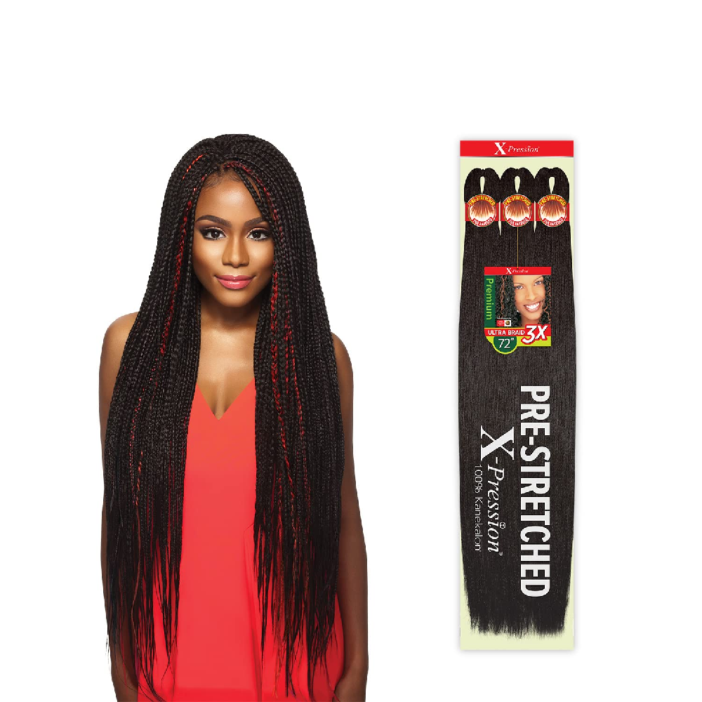 5 PACK X-PRESSION 72" 1B PRE-STRETCHED 3X