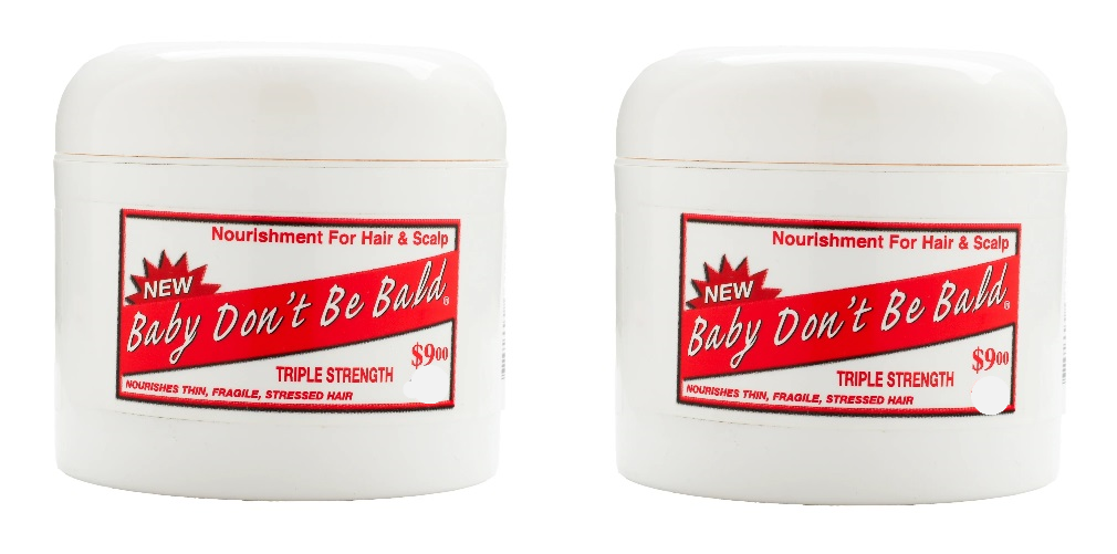 2 PACK BABY DON'T BE BALD TRIPLE STRENGTH HAIR & SCALP NOURISHMENT 8OZ
