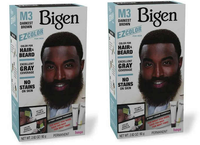 2 PACK BIGEN EZ HAIR COLOR (M3) DARKEST BROWN