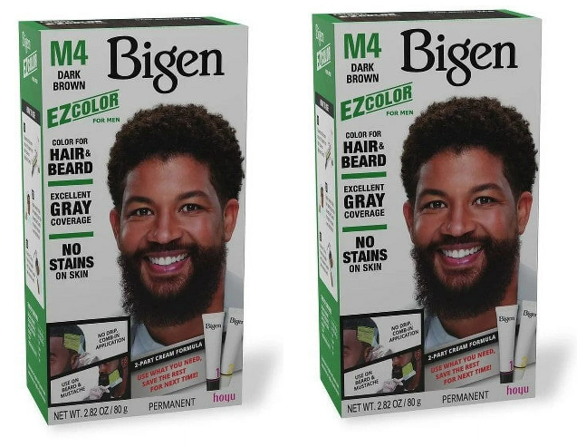 2 PACK BIGEN EZ HAIR COLOR (M4) DARK BROWN