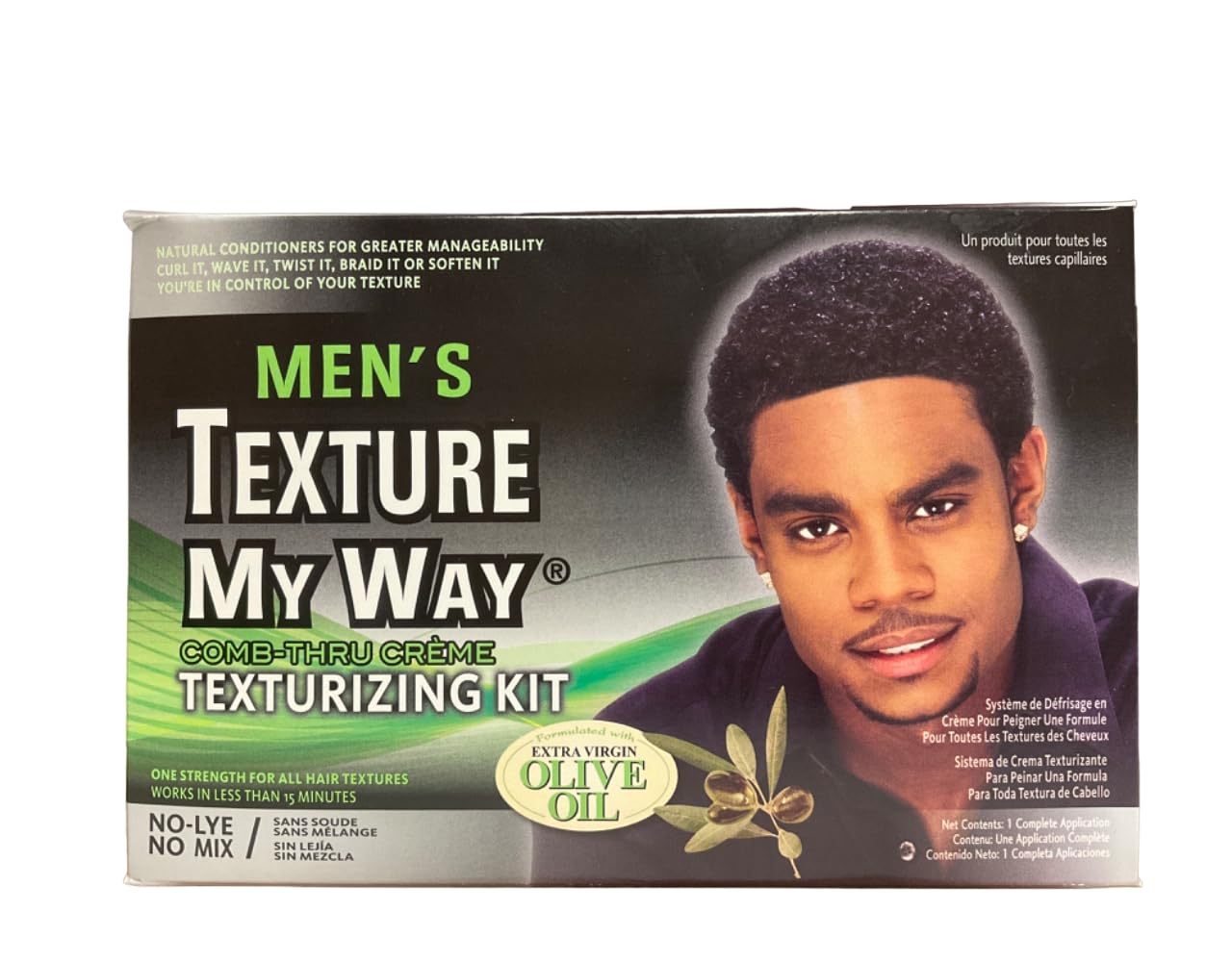 3 PACK MEN'S TEXTURE MY WAY COMB THRU CREME TEXTURIZING KIT