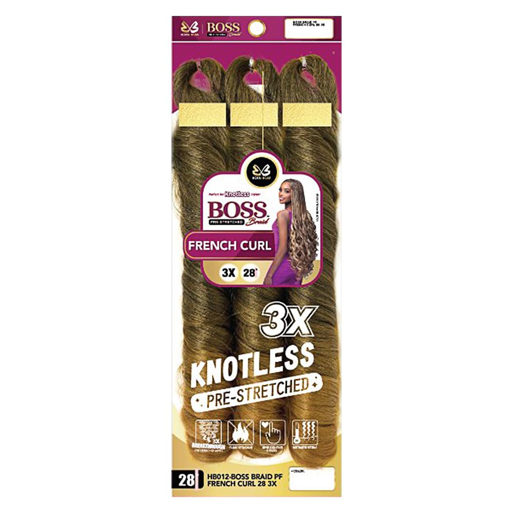 5 PACK HB012 BOSS BRAID PF FRENCH CURL 28 3X 1