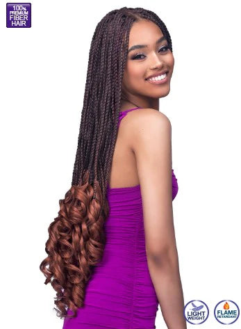 5 PACK HB118 BOX BRAID FRENCH CURL TIPS 24 2X (DEBORAH) 27