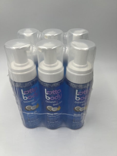 6 PACK LOTTABODY COCO&SHEA WRAP ME FOAMING MOUSSE 7OZ