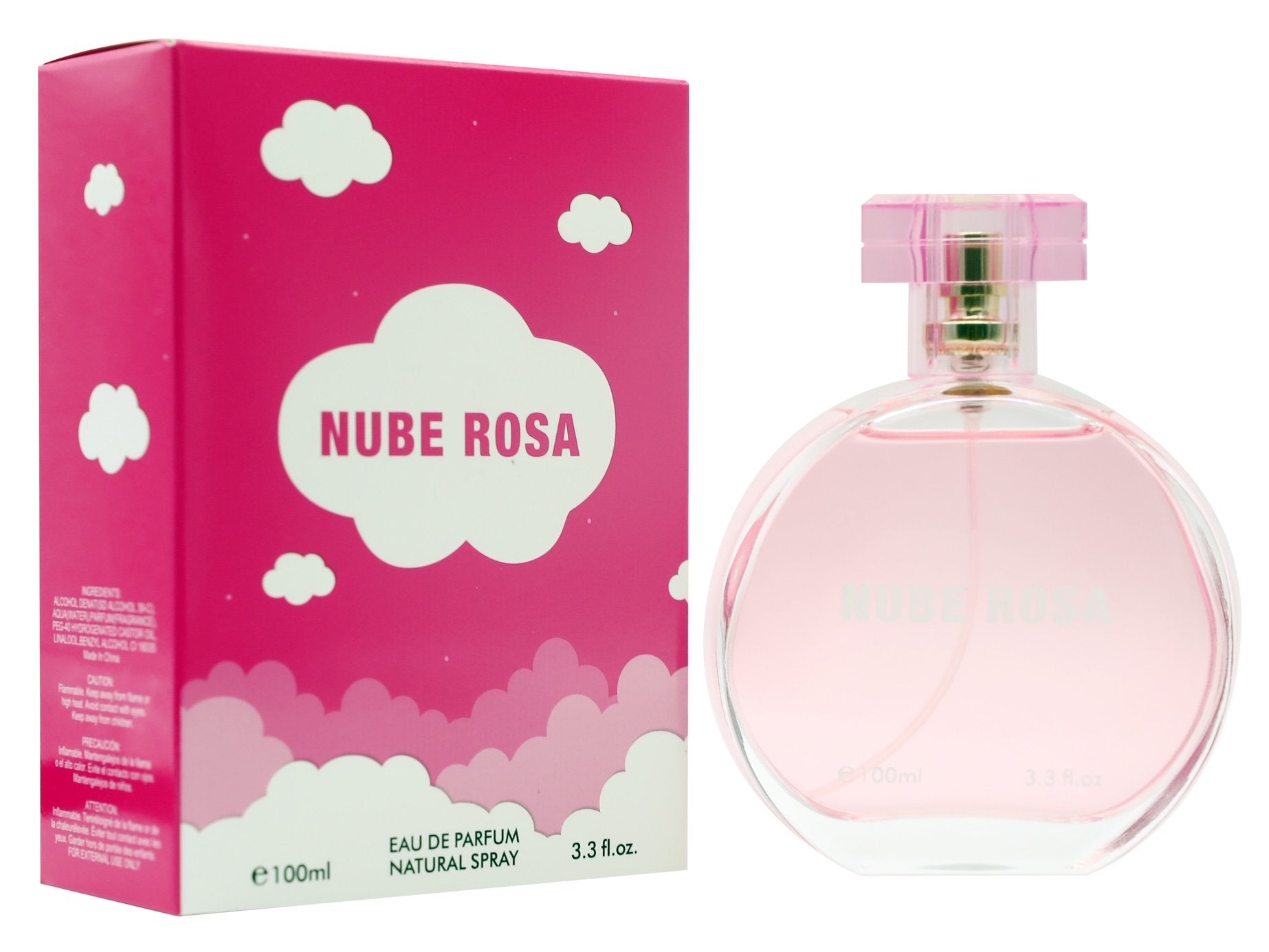 NUBE ROSA EAU DE PARFUM NATURAL SPRAY 3.3OZ