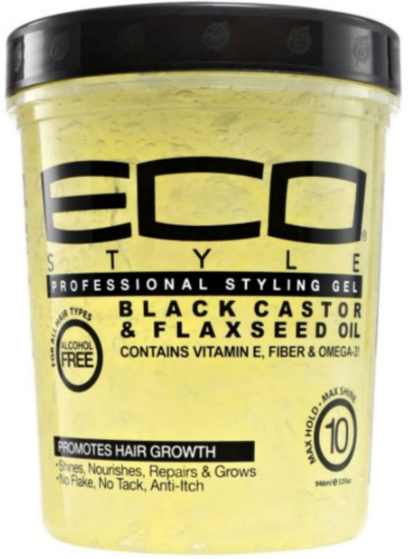 Eco Black Castor Flaxseed Oil 12oz