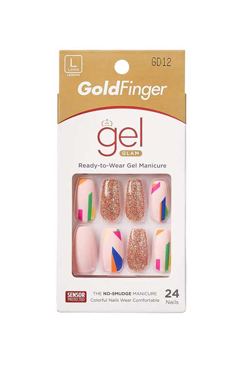 Gold Finger Gel Glam Ready-to-Wear Manicure Kit GD