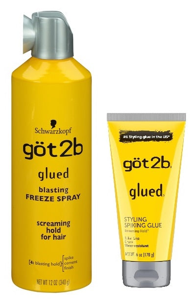 GOT2B SPIKING GLUE 6OZ AND BLASTING FREEZE SPRAY 12OZ DUO