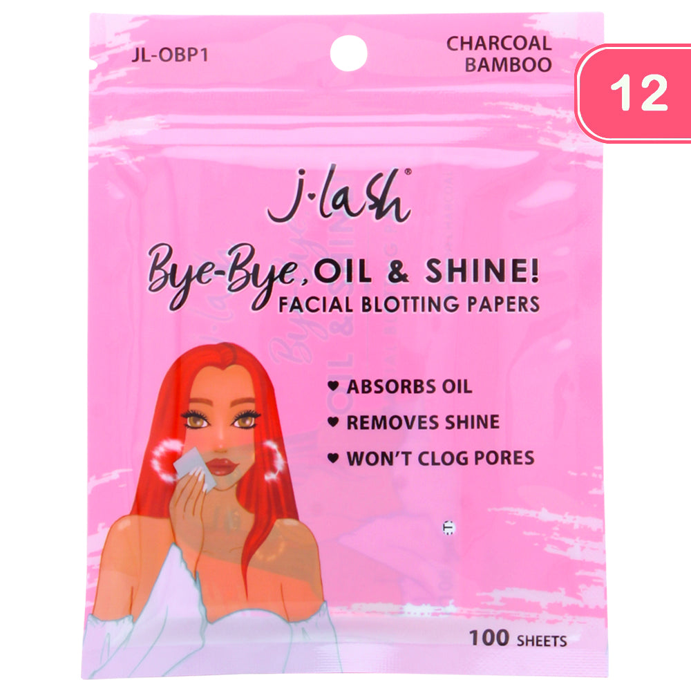 J Lash Bye Bye Oil And Shine Facial Blotting Papers Single