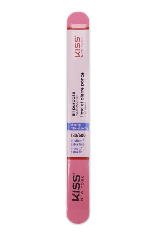 Kiss New York 180/600 Medium/Extra fine All Purpose Nail File - F100N100