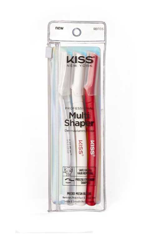 Kiss New York Professional Multi Shaper Dermaplaning Tool 3-Pack RBT03