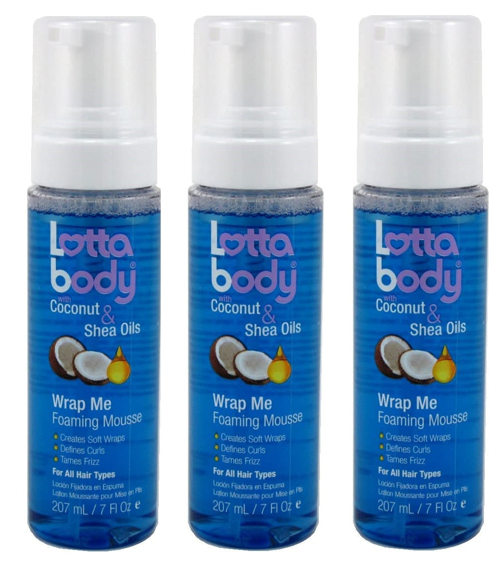 Lotta Body Coco & Shea Wrap Me Foaming Mousse 7 OZ 3 Pack