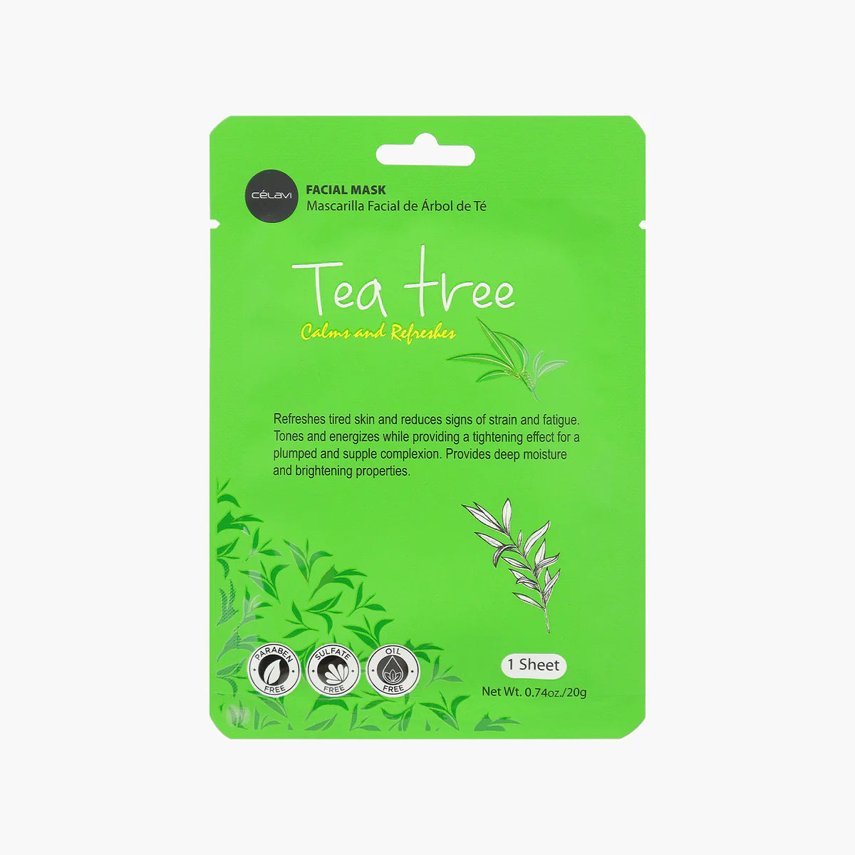 CELAVI TEA TREE FACIAL MASK single MK008
