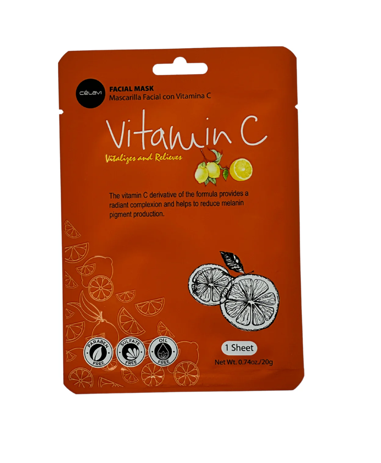 Celavi Vitamin C Facial Mask Single MK013