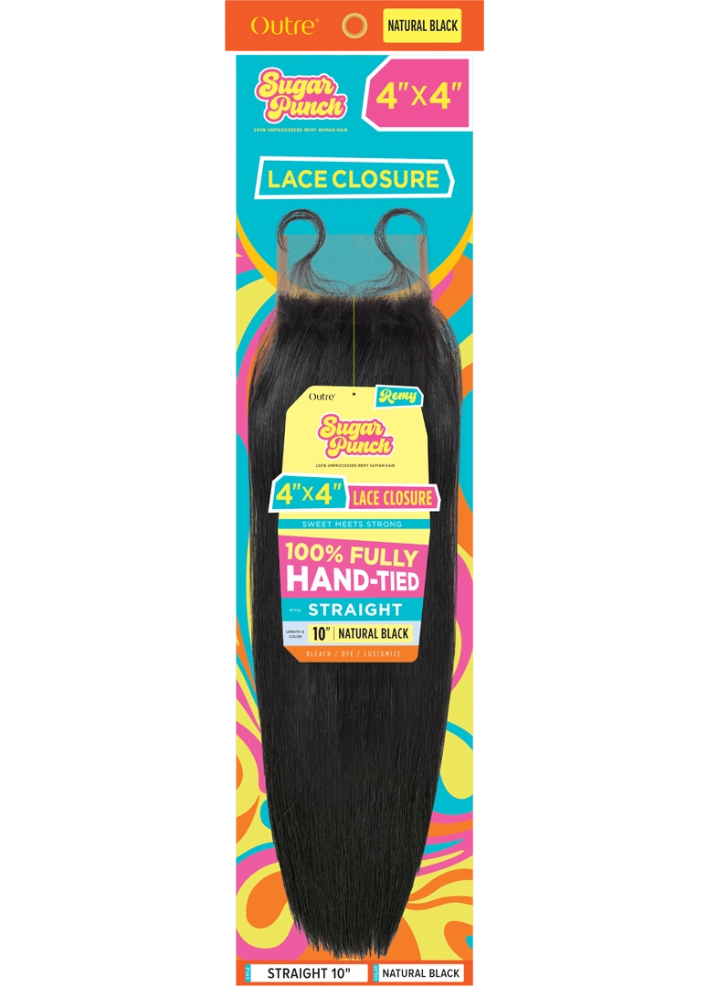 OUTRE SUGAR PUNCH 4X4 STRAIGHT CLOSURE 12"