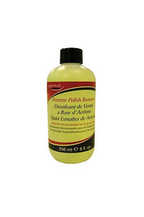 SuperNail Acetone Polish Remover Yellow 8 oz